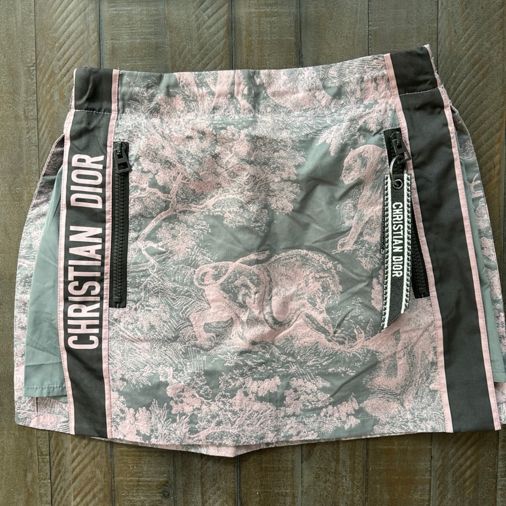 Christian Dior Pink and Gray Skirt